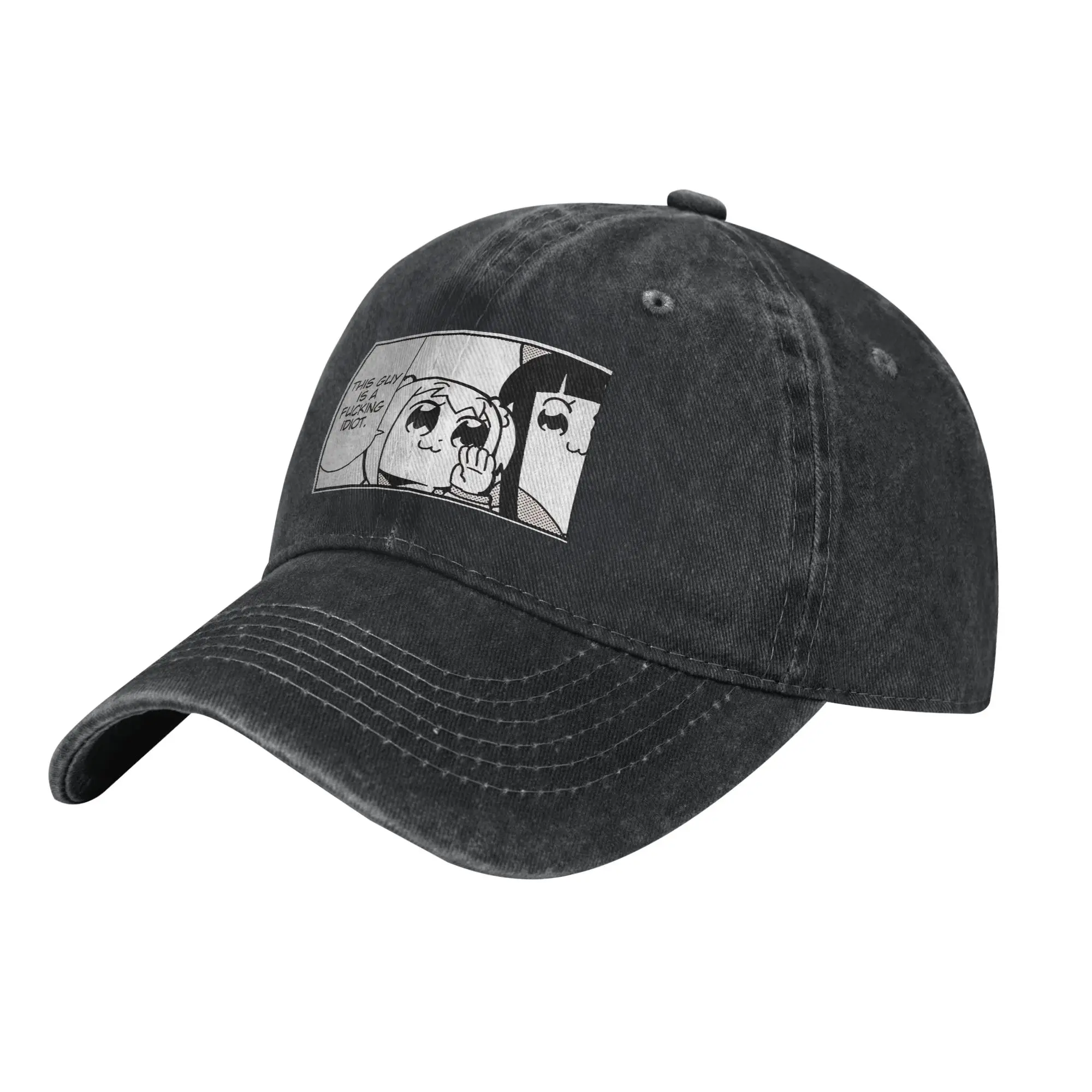 Osaka Autistic Azumanga Daioh Print Caps for Men Women Cotton  Trucker Hat Daily Wear Baseball Cap Adjustable