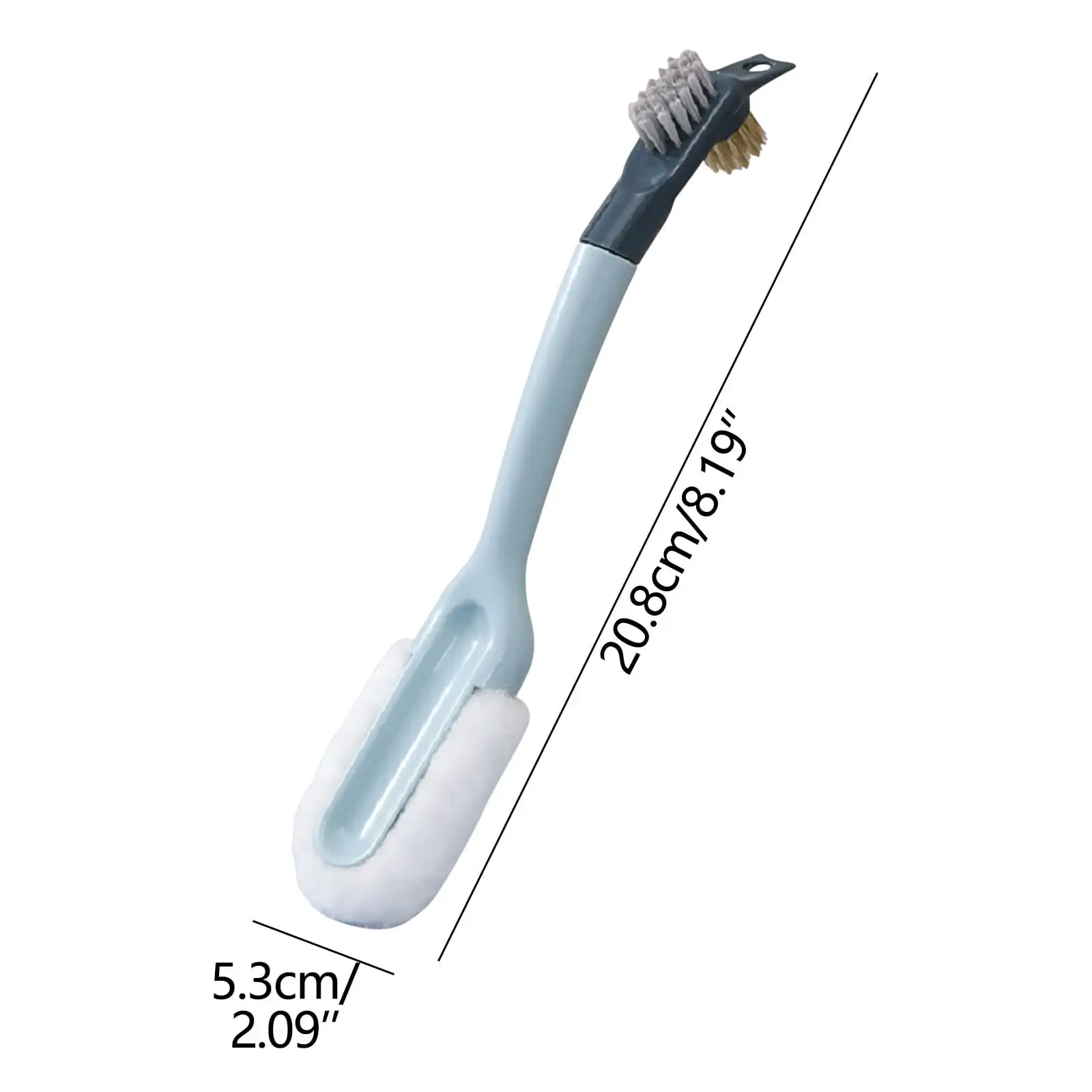 5-in-1 Multifunctional Long Handle Shoe Cleaning Brush with Soft Bristles Gentle & Effective for Maintaining Shoe Cleanliness