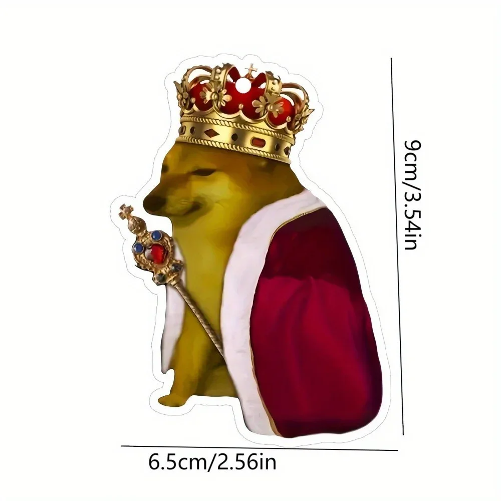 British King Frog Dog Car Scent Hanger - Royal Humor Meme, Mirror Vent Hanging, Lasting Fragrance