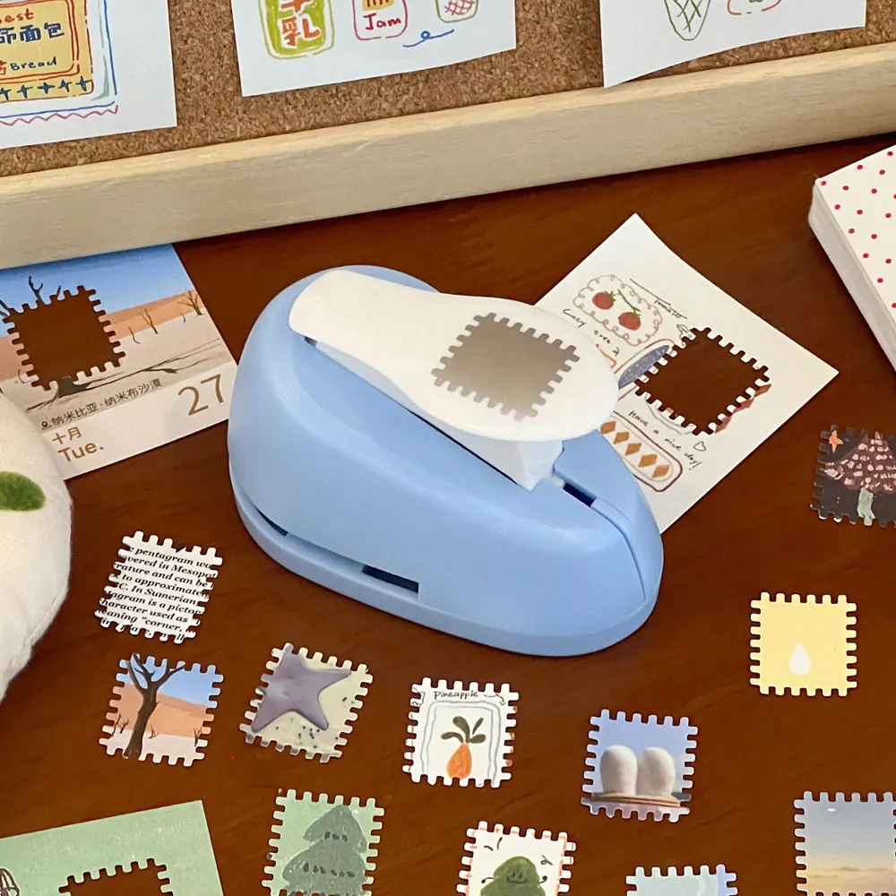 New stamp and journal embossing machine, perforated punch, creative handmade embossing tool, journal material collection tool.