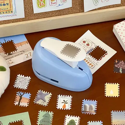 Nuova macchina per goffratura di timbri e giornali, punzone perforato, strumento creativo per goffratura fatto a mano, strumento per la raccolta di materiali per diario.