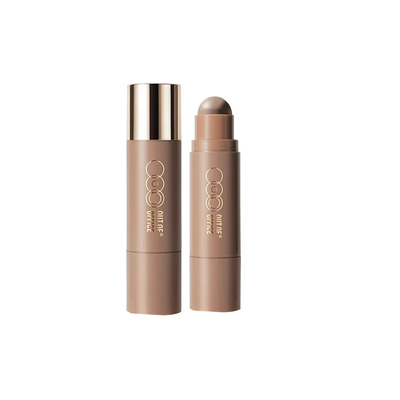 UIT KANTOOR Dubbelkoppige Highlight Grooming Stick 3D Neusschaduw Zijdezachte langdurige Blush Gezichtsmake-up