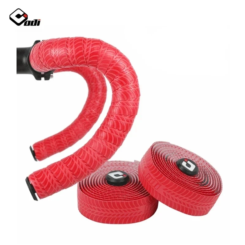 ODI Bike Handlebar Tapes Tire Pattern Bicycle Handle Cover Anti-Slip Speed Racing Gravel Bike Bar Wrapper Straps Handle Ribbon