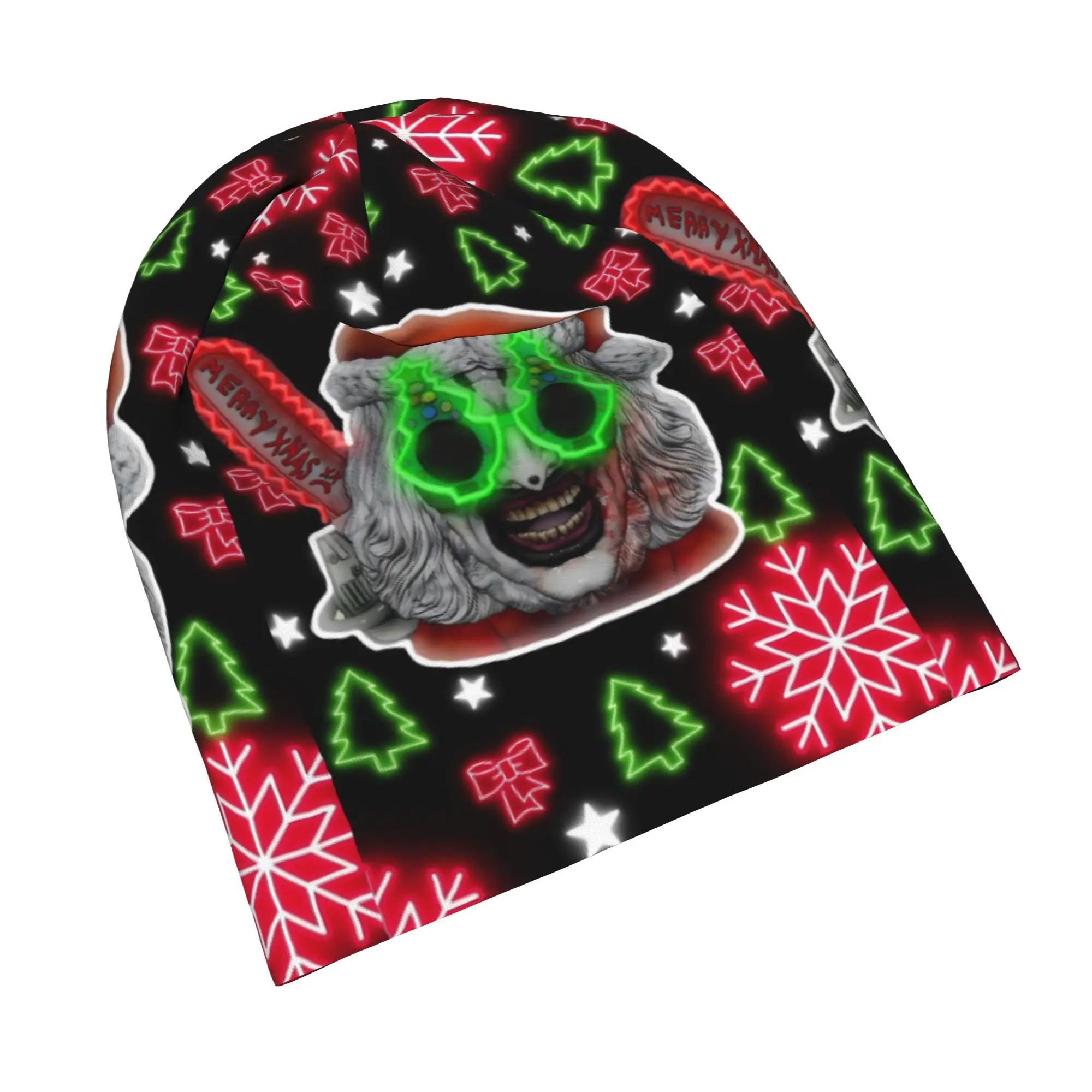 Terrifier Christmas Bonnet Hats Casual Outdoor Skullies Beanies Hat Horror Movie for Men Women Summer Head Wrap Caps