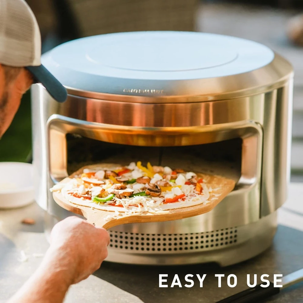 Solo Stove Pi Pizza Oven | Incl. Outdoor Pizza Maker, Wood Burning Assembly, Cordierite Pizza Stone (13 mm thick), Stainless Ste