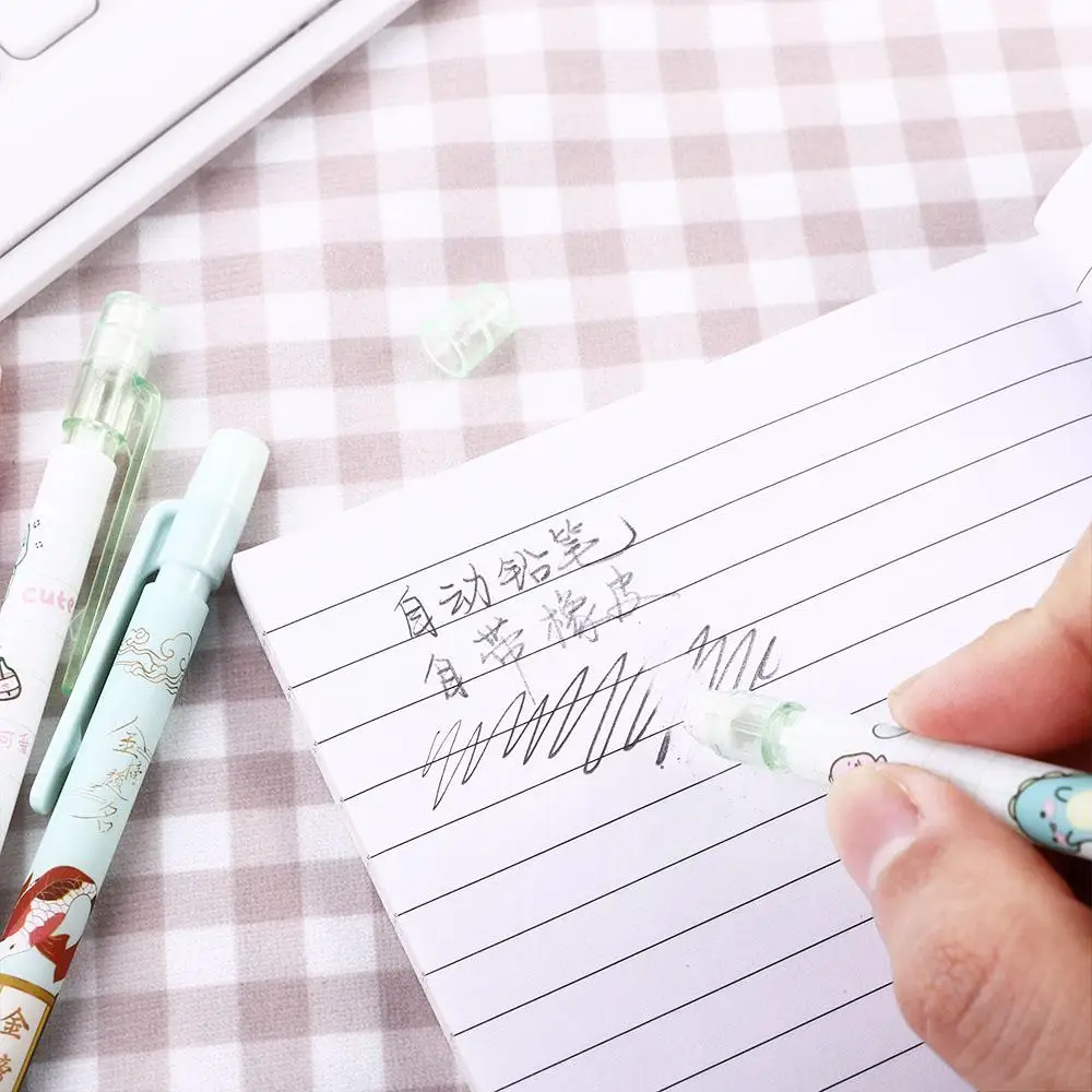

Office Supplies Kawaii Korean for Stationery 0.5mm 0.7mm Movable Pencil Press Pen Mechanical Pencil Automatic Pencils