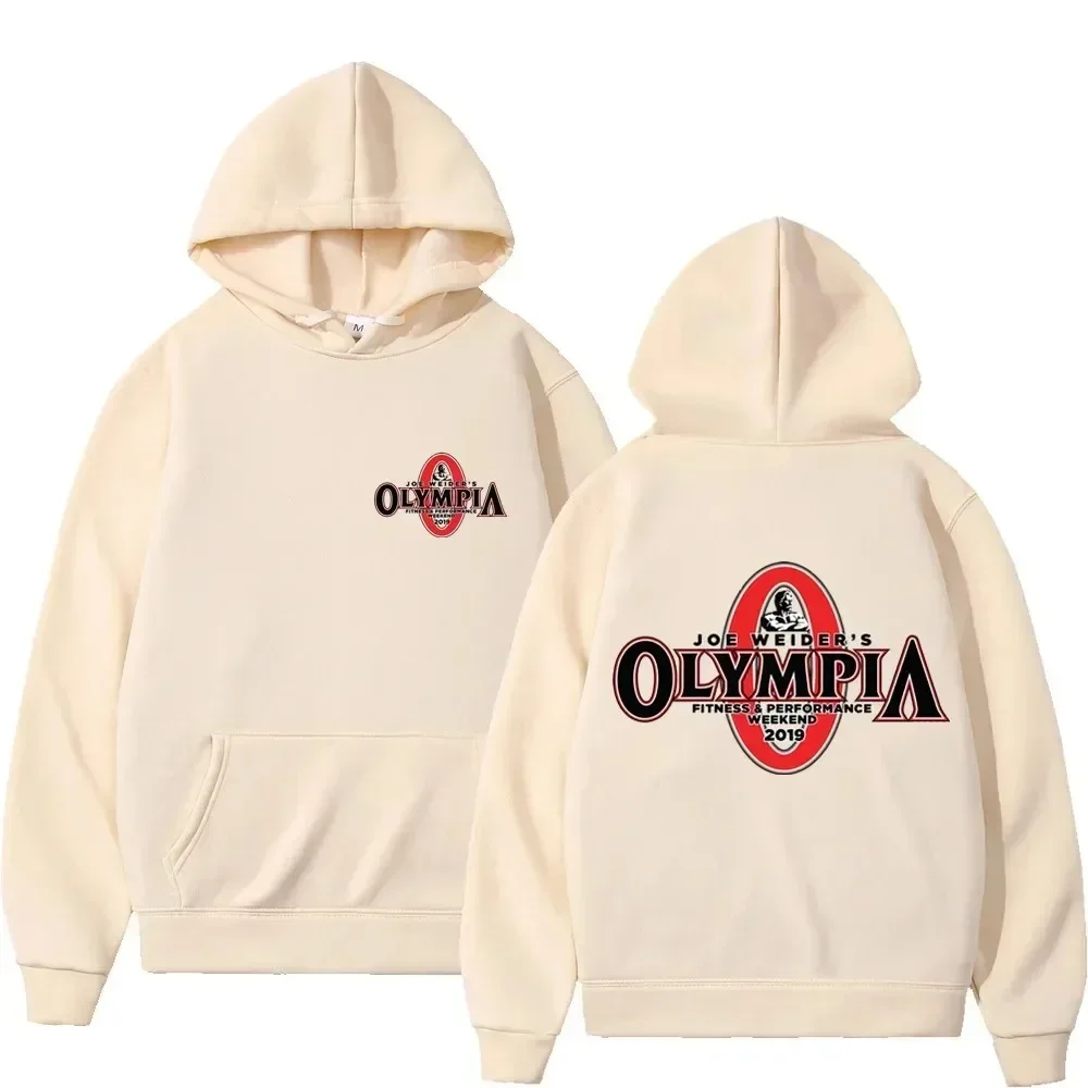 

OLYMPIA-Sudadera con capucha para hombre y mujer ropa deportiva informal de lana estilo Harajuku para gimnasio y Fitness