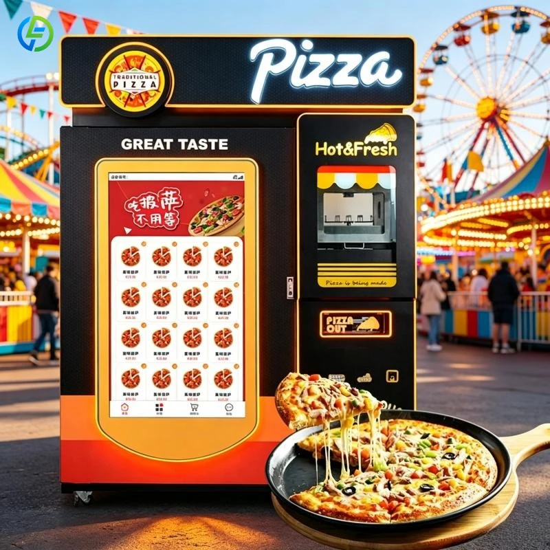 Intelligent Fast Meal-Dispensing Large-Capacity Fast Meal-Dispensing Pizza Vending Machine FL Customzied