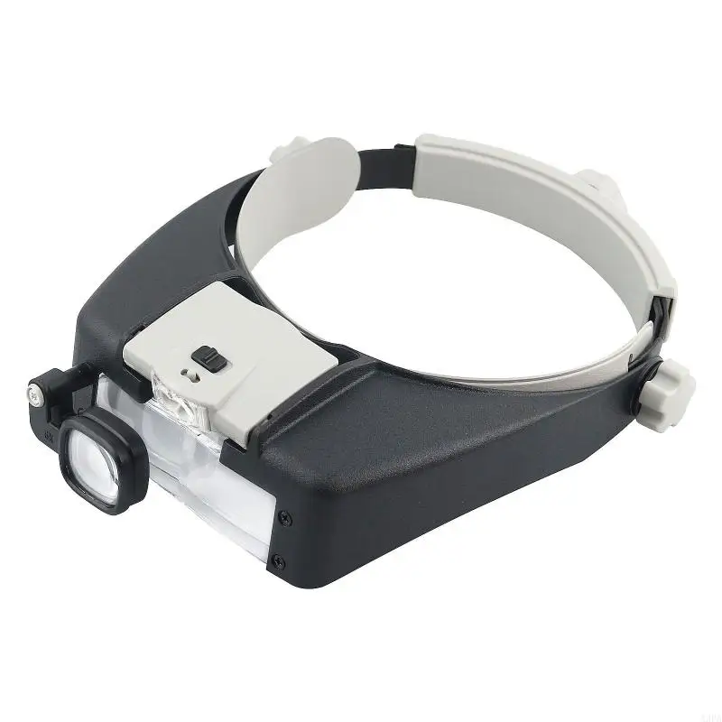 

A3PA Headband Magnifier Glass with 2 LED Light Loupe Jeweler Watch Repair