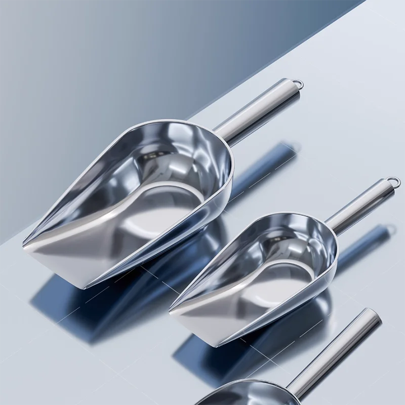 Thickened stainless steel sampling shovel large, medium and small sampling shovel solid sampling shovel ice shovel powder sample