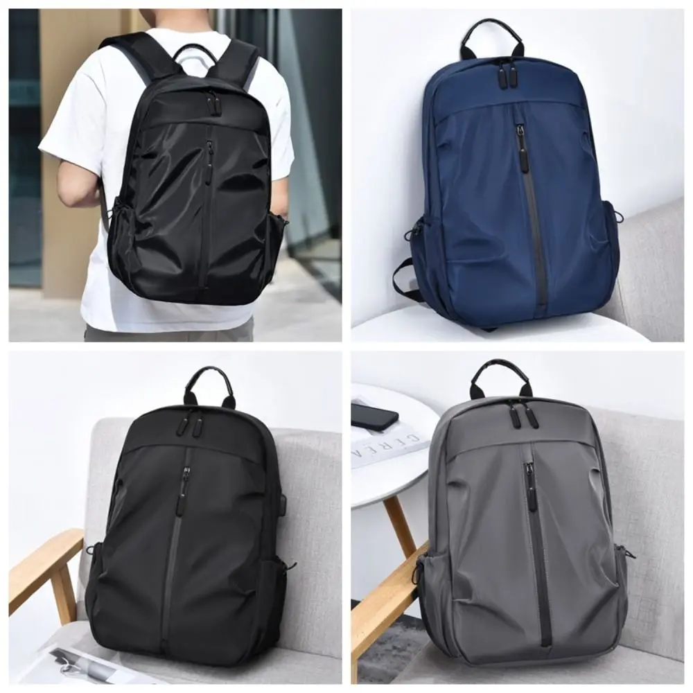 

Oxford Cloth Men's Backpack Waterproof Travel Bag Students School Bag Multi-pockets Laptop Bag Simple Shoulder Bag Travel