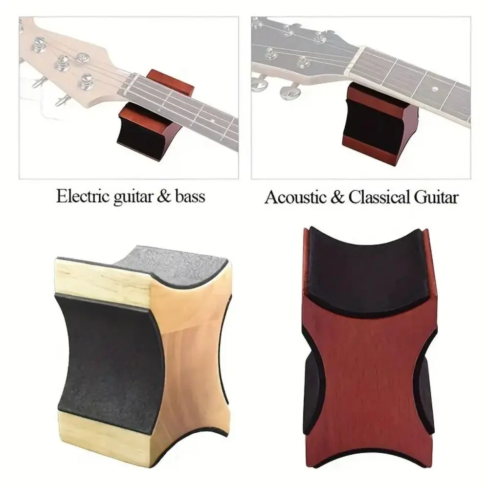 

Support Pillow Guitar Wooden Neck Bracket 2 Usage Height Multi-function Guitar Neck Rest Mahogany Material Professional