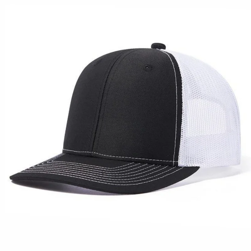 Hot Sale Unisex Cap Slight Curved Brim Style Trucker Hat Men & Women Casual Outdoor Breathable Summer Cap