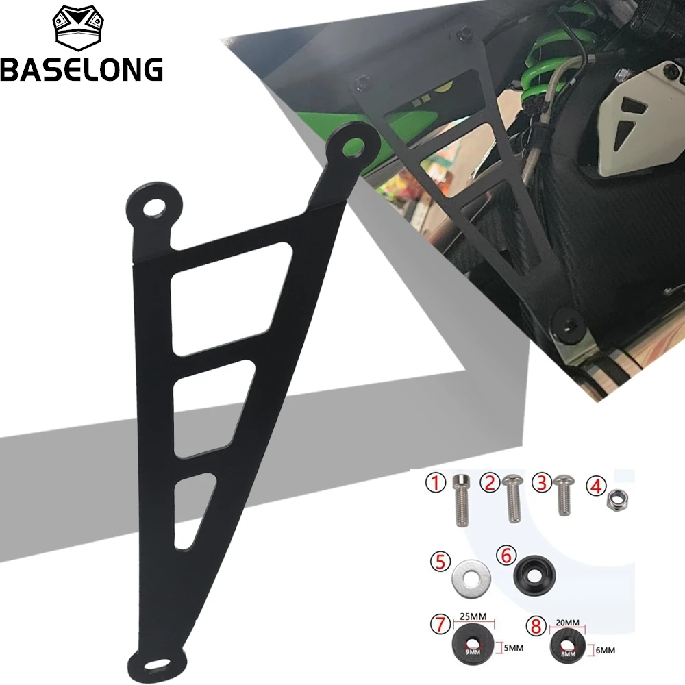 

For KAWASAKI ZX6R 2009-2025 2024 2023 Ninja ZX-6R ZX636 ZX10R ZX-10R Motorcycle Exhaust Holder Hanger Bracket Muffler Support