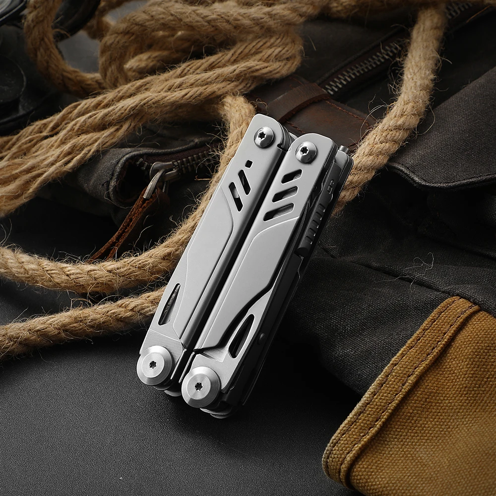 Multitool  18-in-1 EDC Pocket Knife Set with Wire Stripper, ​Pliers, and Pocket Clip, Gifts for Men, Stainless Steel Scissors