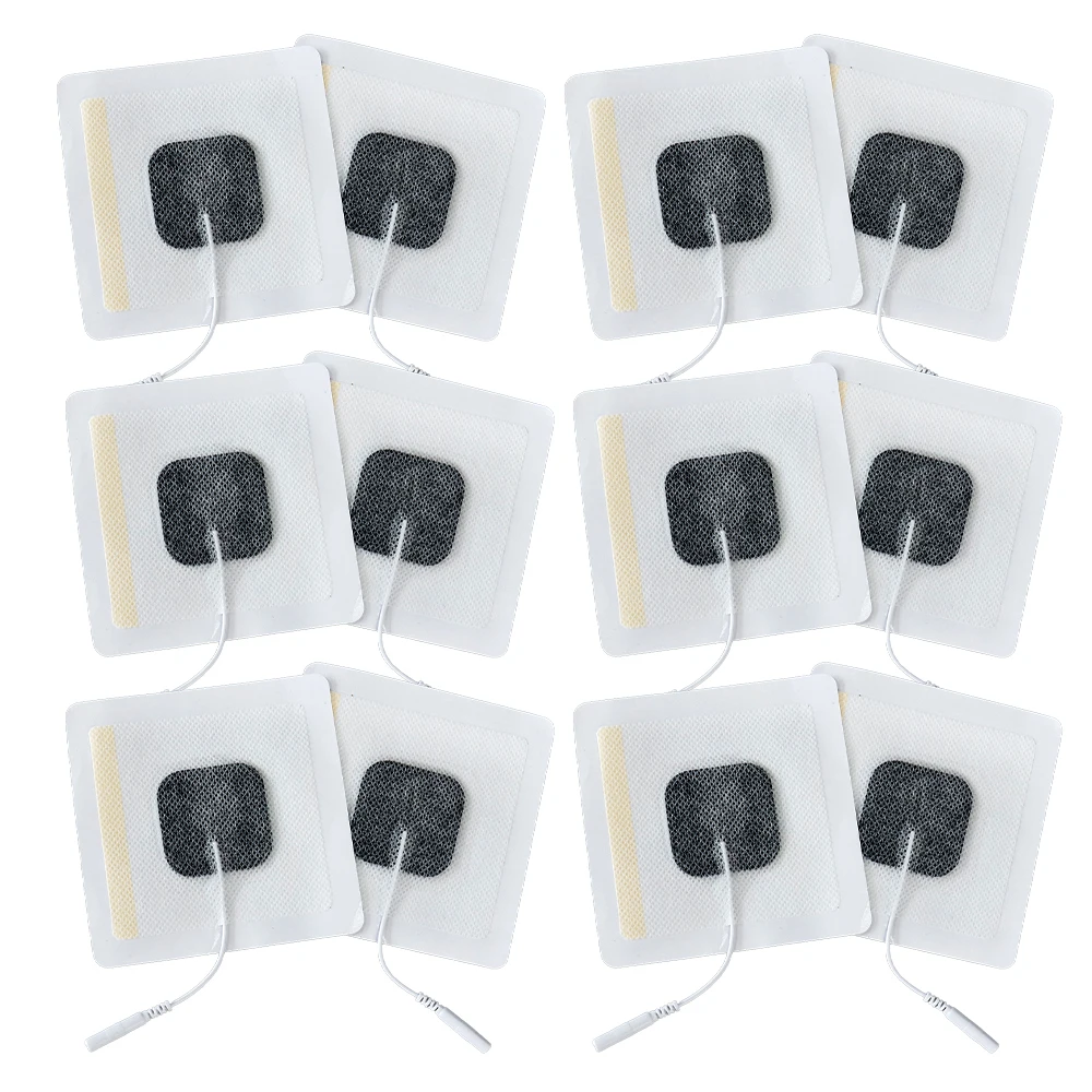 

TENS EMS Unit Replacement Pads for Pulse Muscle Stimulation Massager Electrotherapy Reusable Self-Adhesive Electrodes Pads