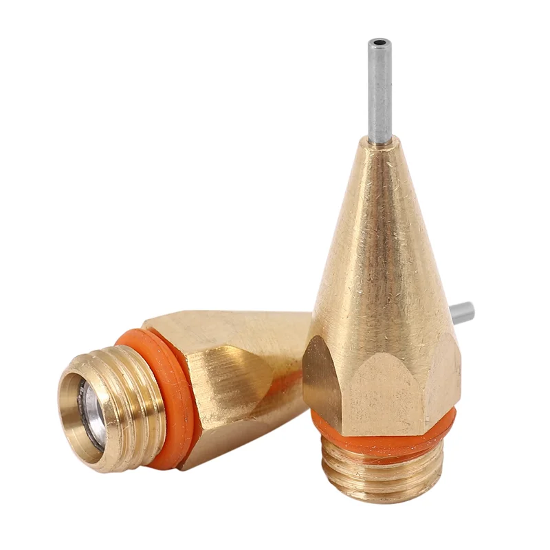 

Y51A-4Pcs 1Mm Aperture Diameter Hot Melt Glue Nozzle 1.0X40mm Copper Nozzle With Nozzle Wrench Interchangeable Nozzle Parts