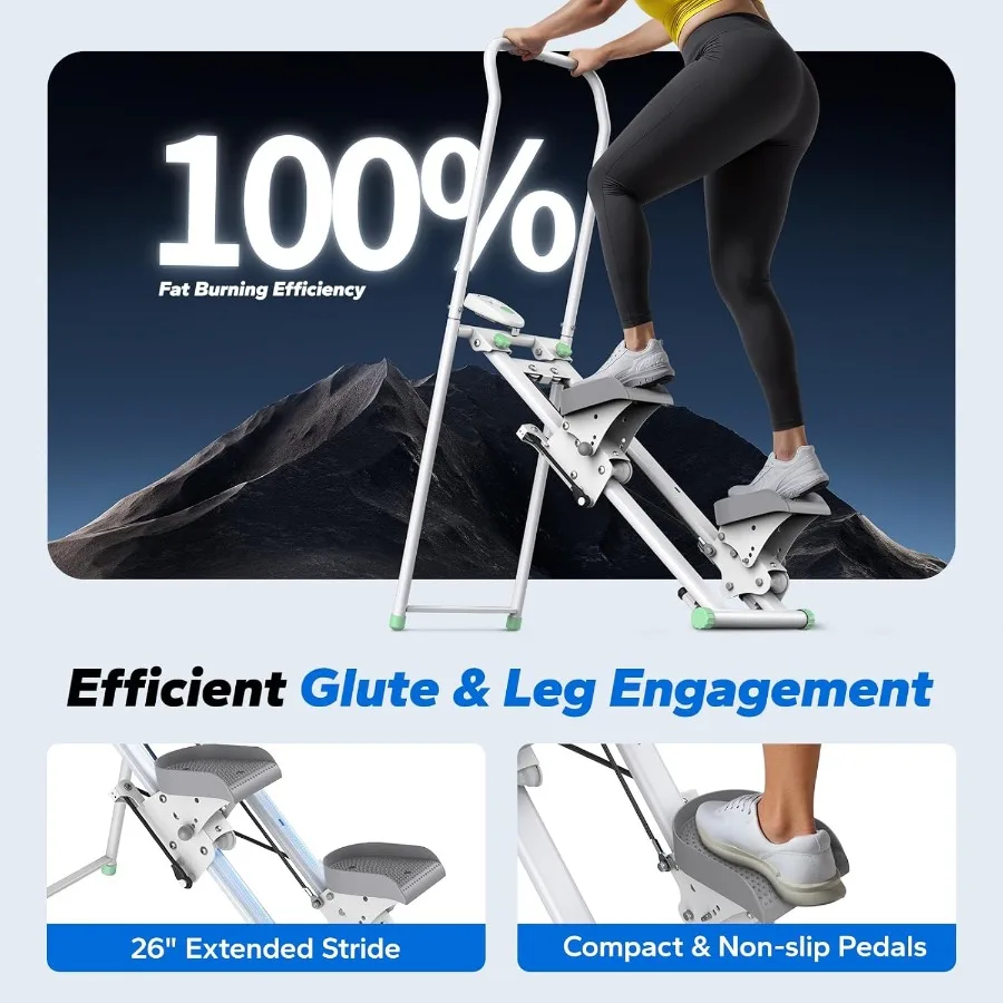 أداة سلالم للتمرين في صالة الألعاب الرياضية المنزلية إصدار جديد من Stairmaster لتمرين كامل الجسم مدمج قابل للطي متسلق الدرج مع S ممتد #3