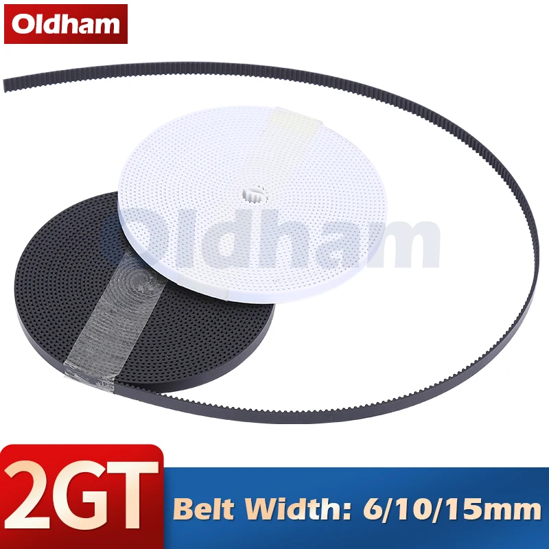 GT2 Belt PU with Steel Core GT2 Belt 2GT Timing Belt Width 6mm 10mm for 3D printer parts Anti-wear Reinforce Open Belt