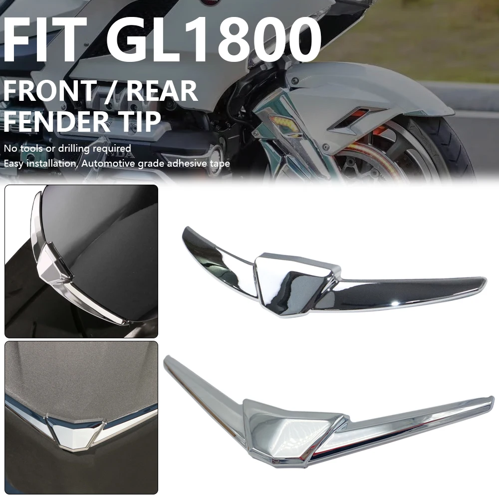 Front Fender Tip Trim Cover Rear Mud Splash Guard Decoration Accessories For Honda Gold Wing GL 1800 Tour DCT GoldWing GL1800