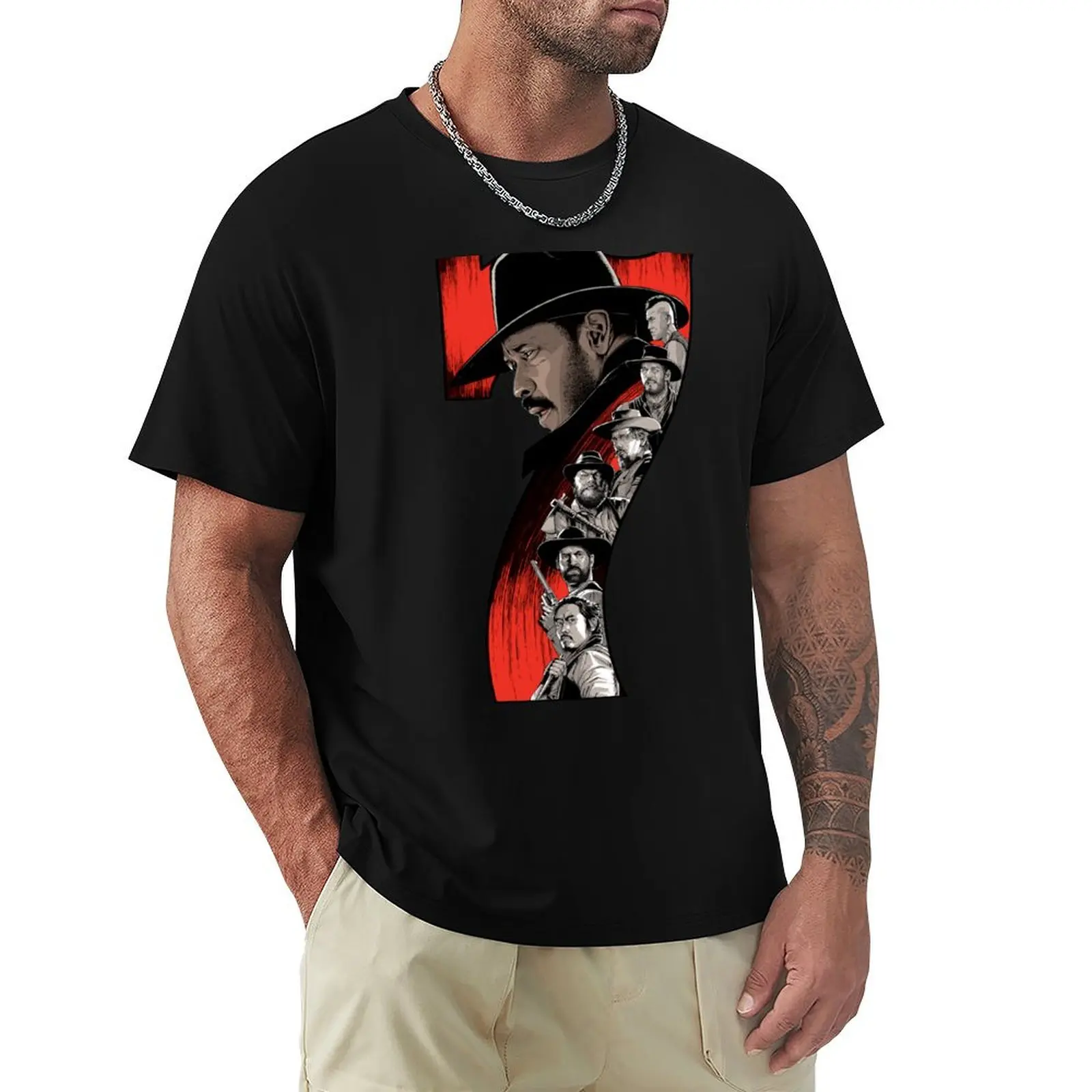 The Magnificent Seven T-Shirt Fashion Pattern Printed Tee Shirt