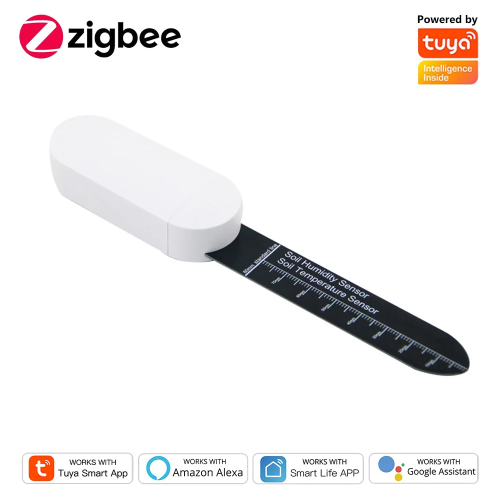 Zigbee Soil Moisture Sensor Tuya Smart Monitor Plants Moisture Tester Flower Pot Soil Hygrometer Garden Plants Humidity Meter