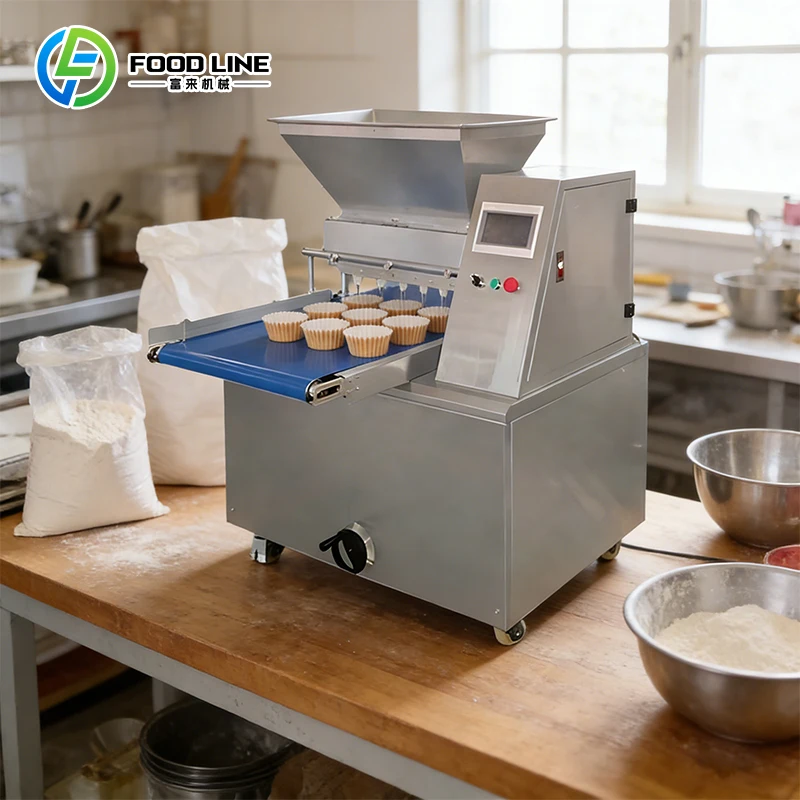 Customized Adjustable Speed Stainless Steel Automatic Cupcake Filling Machine Multifunctional Cake Depositor