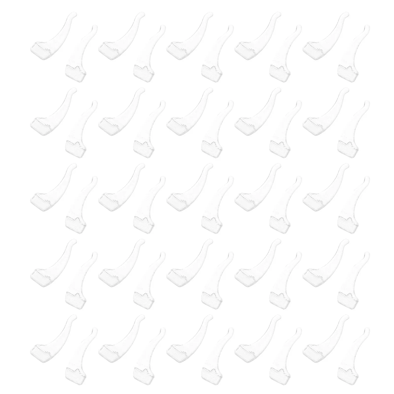 50Pairs Silicone Eyeglass Ear Grips Clear Discreet Temple Sleeves Non Slip Glasses Retainers for Active Lifestyle Office School