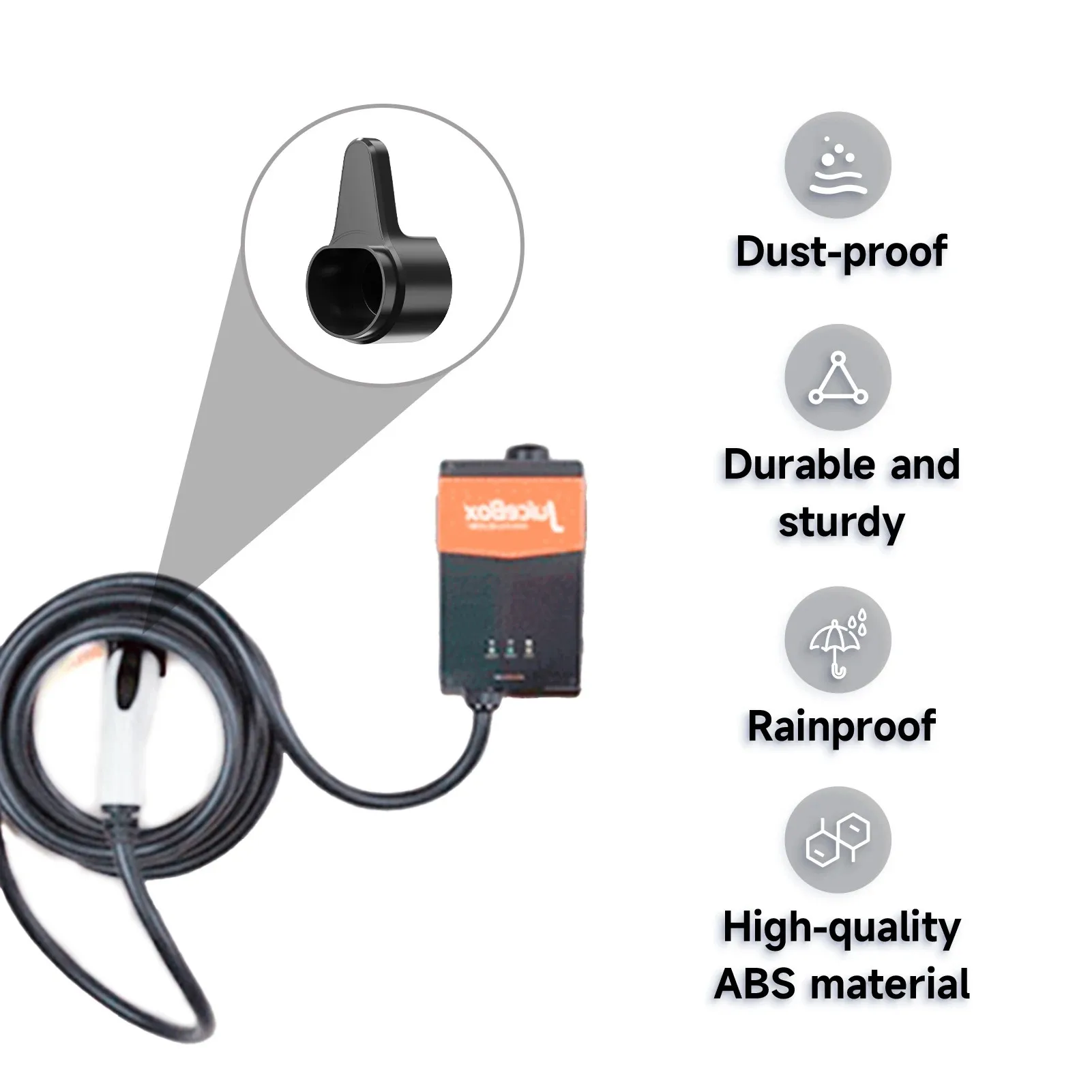 Electric Vehicle Type 2 Type 1 GB/T Charger Plug Holder EV IEC 62196-2 Charging Organizer Cable Plug Wall Mount Wallbox Socket