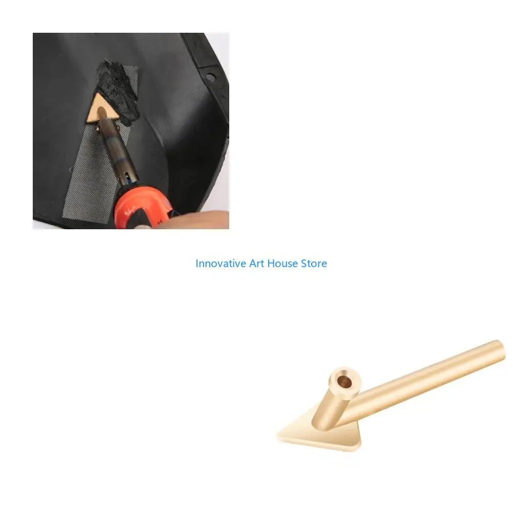 E1PC Triangular Copper Heating Tip for Leather Smoothing and Plastic Restoration