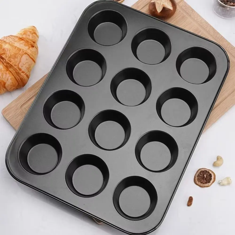 أدوات خبز 12/6 شبكة تشيز كيك عموم غير لاصق قابل للإزالة أسفل الكعك عموم الكربون الصلب قالب كب كيك صغير تورت البيض #5