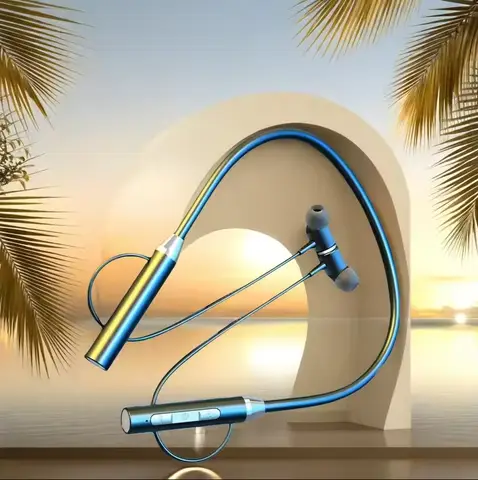 K58 Wireless Earphones Bluetooth 5.3 Neckband Headphones Gaming LED Display HIFI Headset Sports TWS Earbuds With Mic