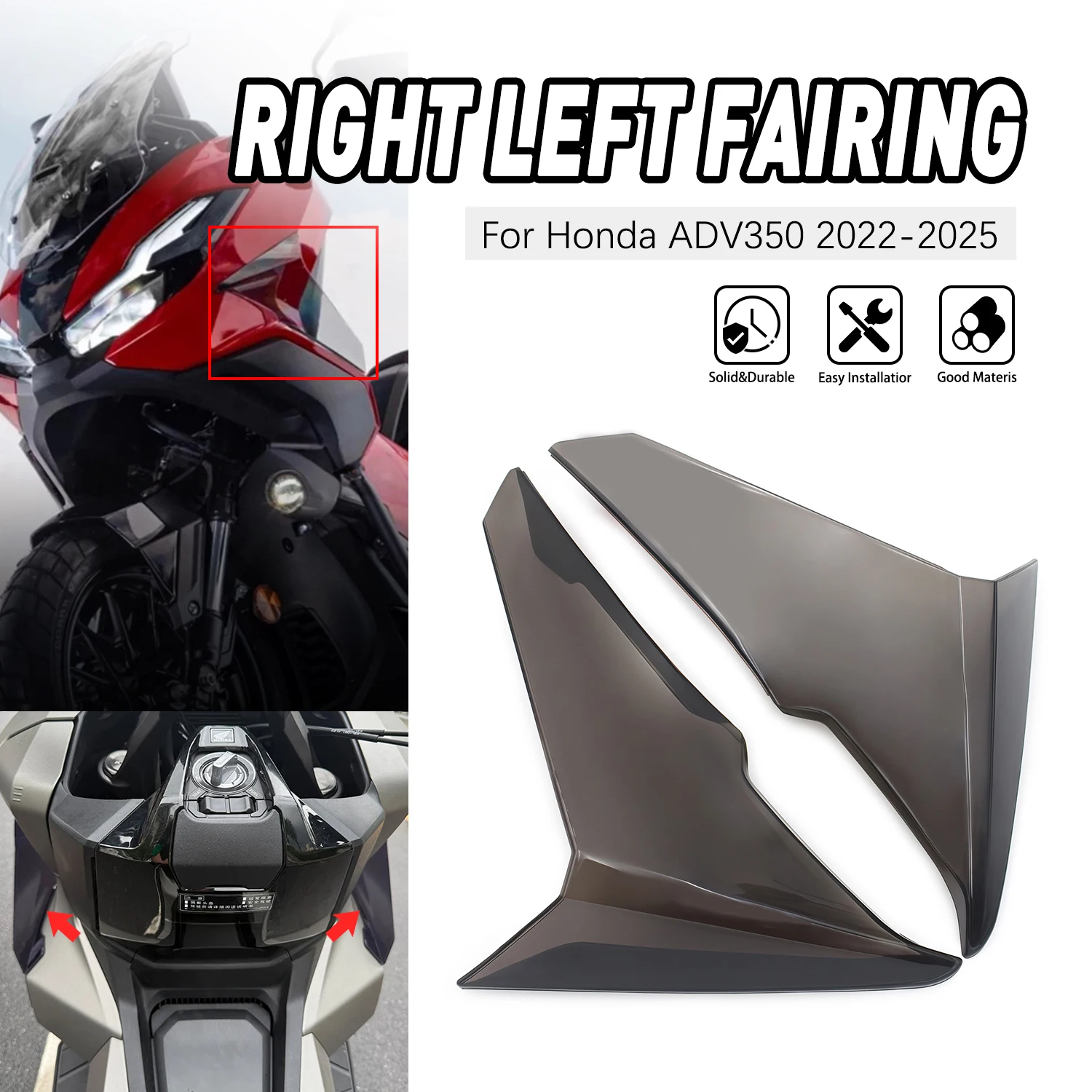 

Motorcycle Parts Side Leg Guard Wind Cover Protector Shield FOR HONDA ADV350 ADV 350 2022 2023 2024 2025