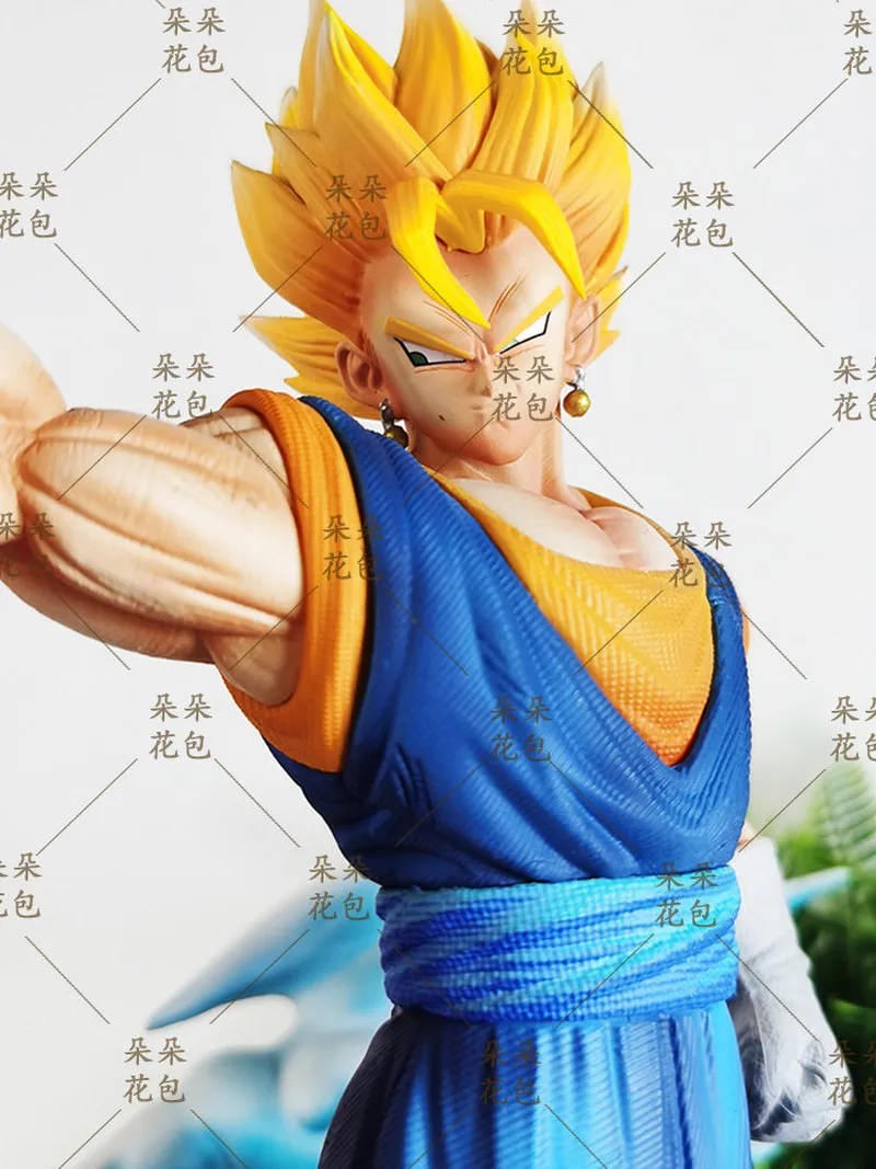 32cm Nowa Figurka Akcji Dragon Ball Son Goku kontra Majin Buu Duży Rozmiar Podwójna Głowa Dekoracyjne Kolekcje Model Gk Zabawka Prezent