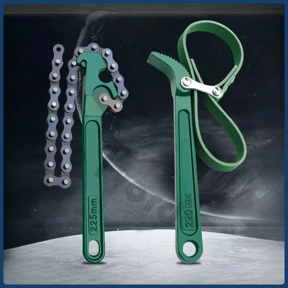 

Strap Filter Wrench Non Slip Multifunction Pipe Fittings Tools Belt Strap Wrench for Opening Pipe Fittings Plumbing Automotive