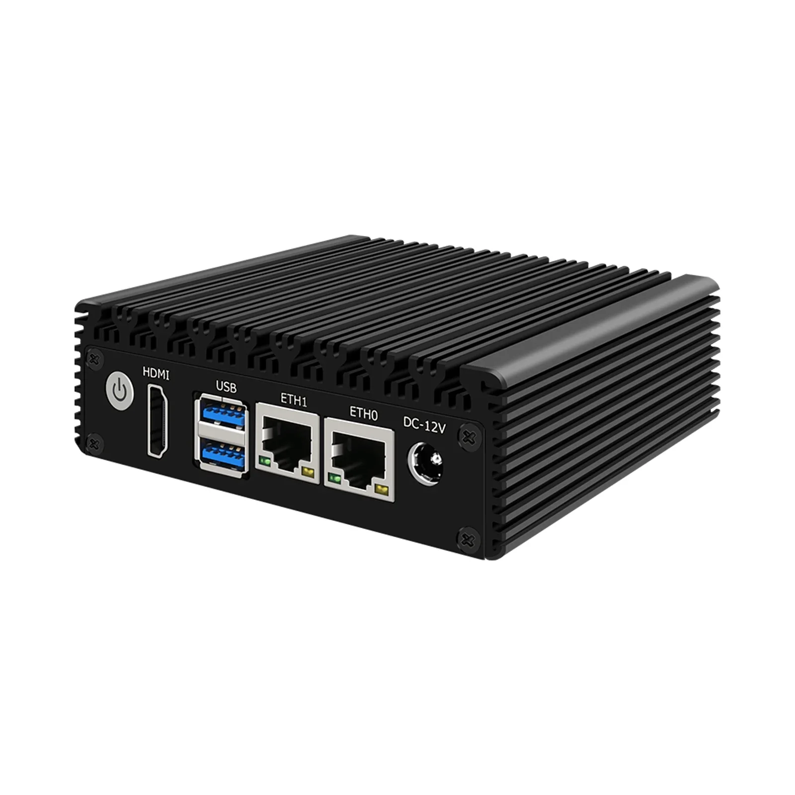 Cheap Fanless Industrial Mini PC  Celeron N3050 N3700 J4125 Dual Nics RJ45 4K Dual Lan Mini Computer 24x7 Watchdog