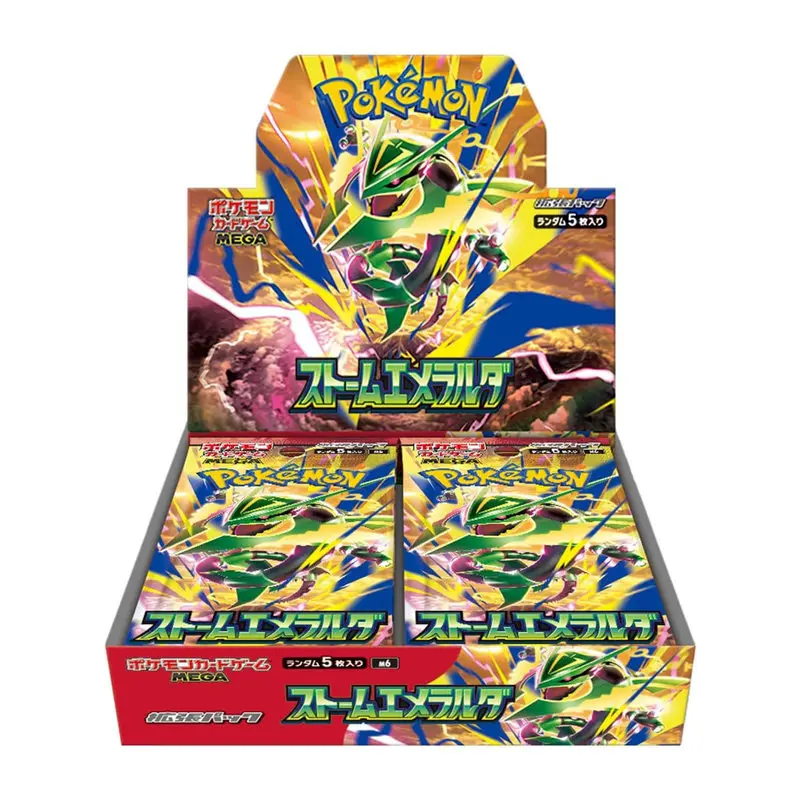 Japanese Version Of PokéMon Card Jade Storm MEGA Booster Box PTCG Genuine Collection Trading Card Game Cards Original Box M6 Toy