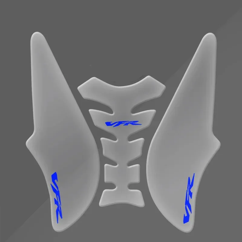 Fit For VFR 800 F VFR800 2014-2021 Motorcycle Tank Pad Protector Transparent 3D Epoxy Resin Fish Bone Decal