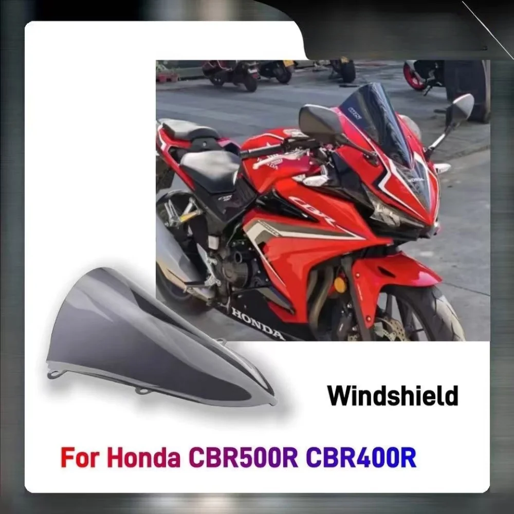 Pare-brise gris pour Honda, pare-brise, déflecteurs de vent, visière en verre, CBR500R, CBR400R, CBR 500 R, 400R, 2019, 2020, 20