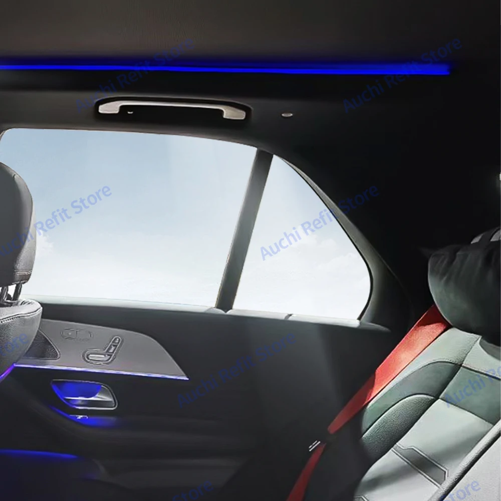 64 Colours LED Skylight Lights For Mercedes Benz W167 GLE GLS AMG GLE53 Car Interior Multicolor Ambient Light Sunroof Lamp Refit