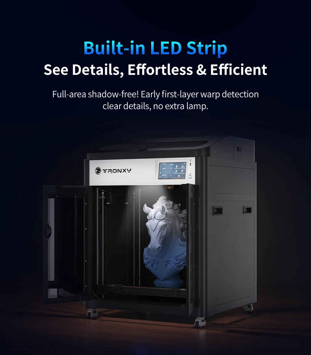 Tronxy VEHO 500A/600A Klipper fimware 3D Printer direct drive 3d Printer klipper firmware Large sprint size With Encloserer
