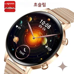 New Ultra Thin Lady Smart Watch Women AMOLED HD Screen Sports Bracelet Heart Rate Bluetooth Call Fashion Smartwatch For Female