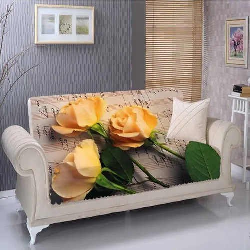 Else Yellow Roses Pattern 3D Seat Cover Case-180 X225Cm