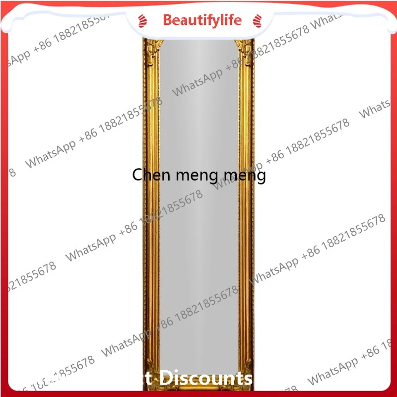Z10European-style entrance dressing, home bedroom light luxury American retro, French Chinese full-body floor mirror