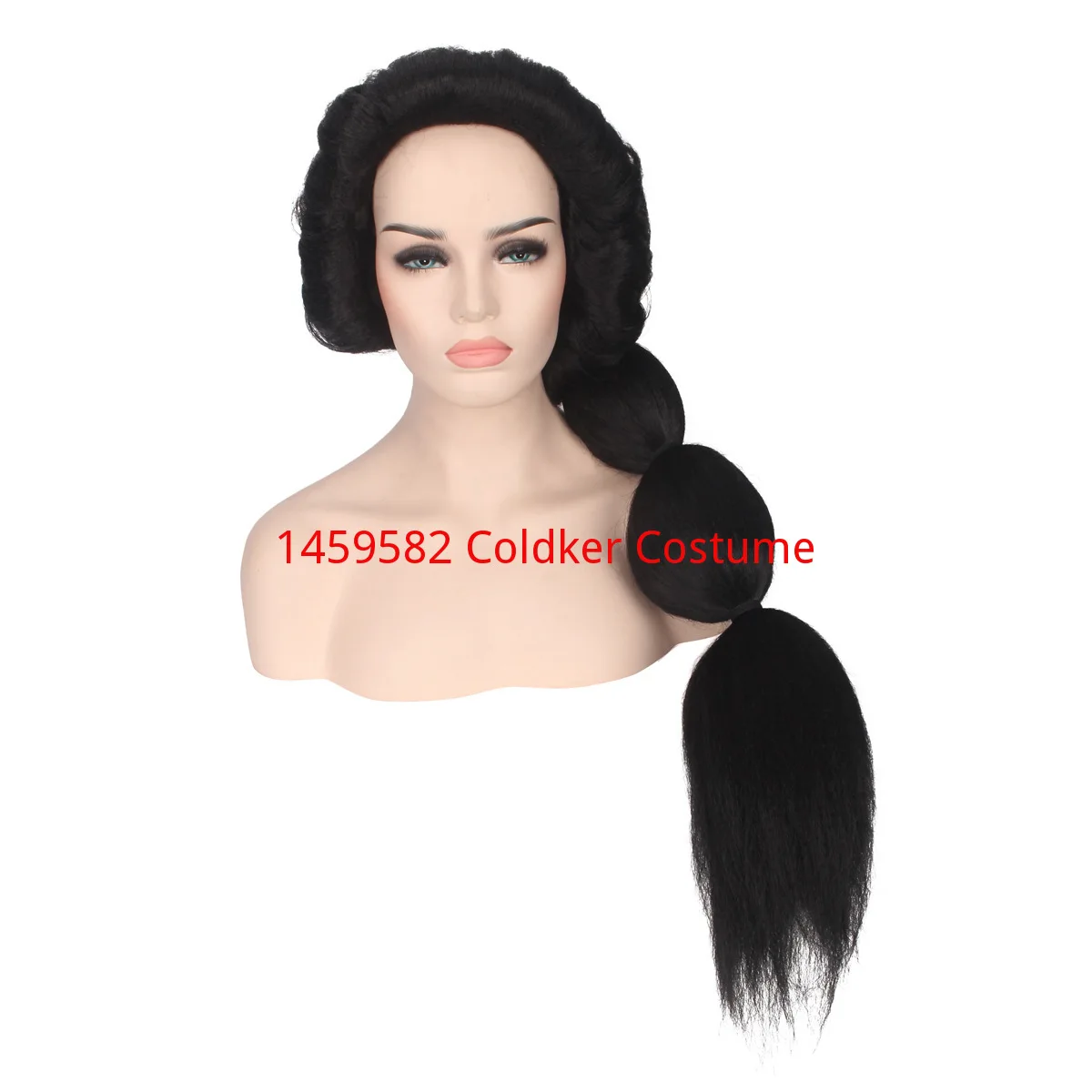 Women Aladdin and the magic lamp Princess Jasmine Black Long cosplay costume wig + wig cap