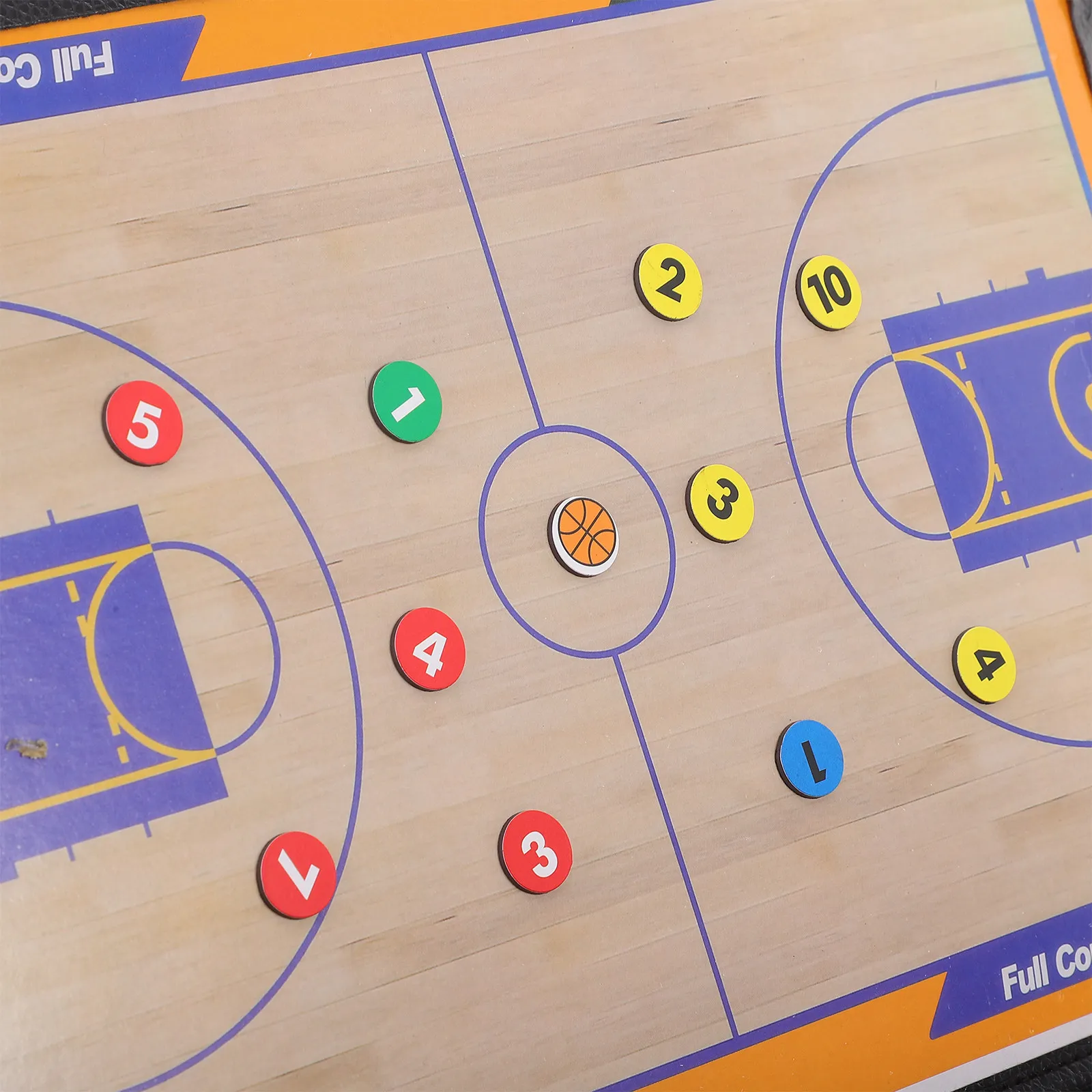 prancheta-de-basquete-dobravel-tripartida-para-treinadores-leve-e-portatil-equipamento-de-treinamento-de-basquete