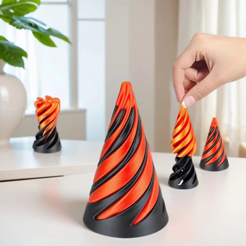 Juguetes De gravedad 3D para niños, antiestrés, alivio del estrés, cubo mágico infinito, tornillo de cono en espiral, juguete Fidget divertido para niños y adultos