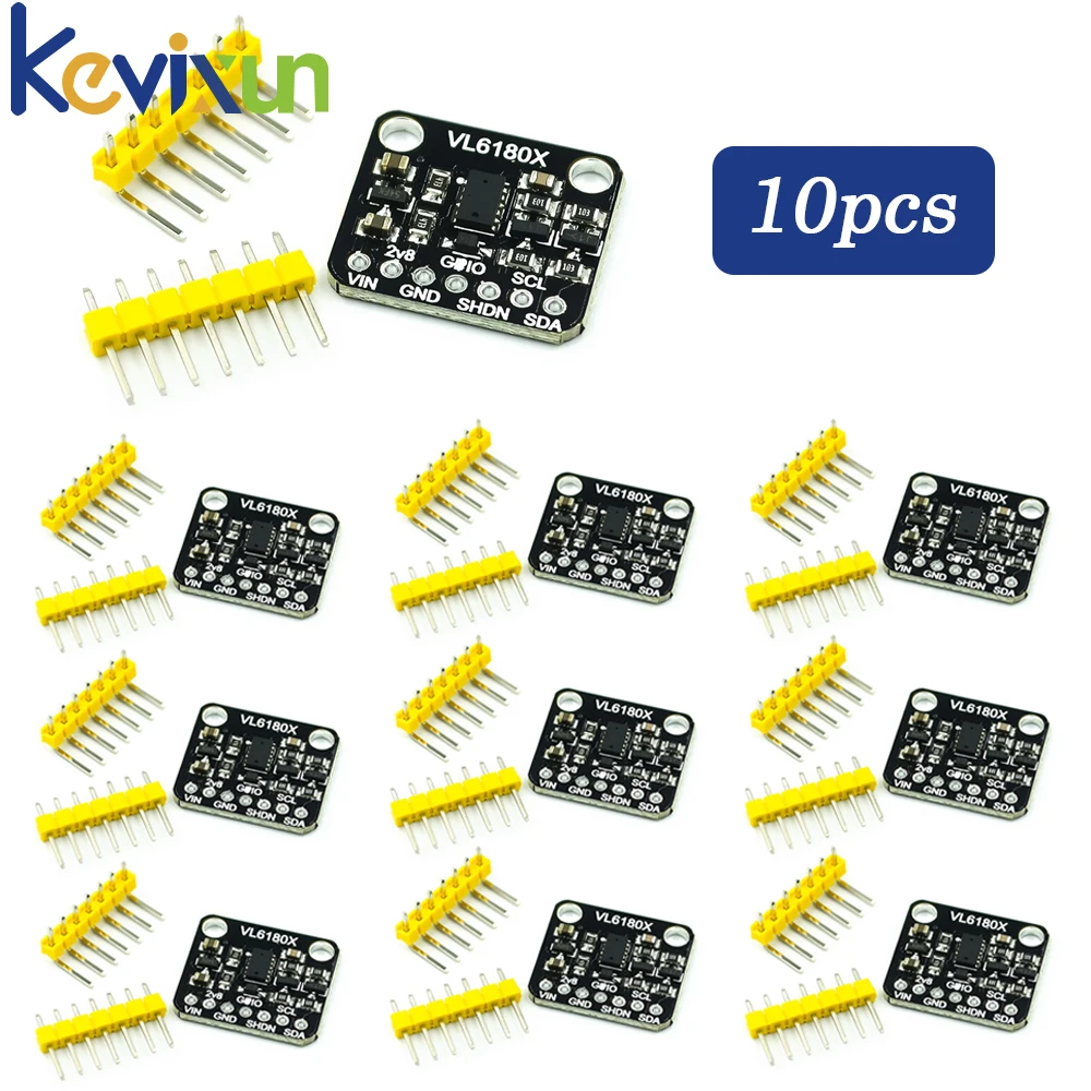 1-10pcs VL6180 VL6180X Range Finder Optical Ranging Sensor Module for Arduino I2C Interface 3.3V 5V gesture recognition