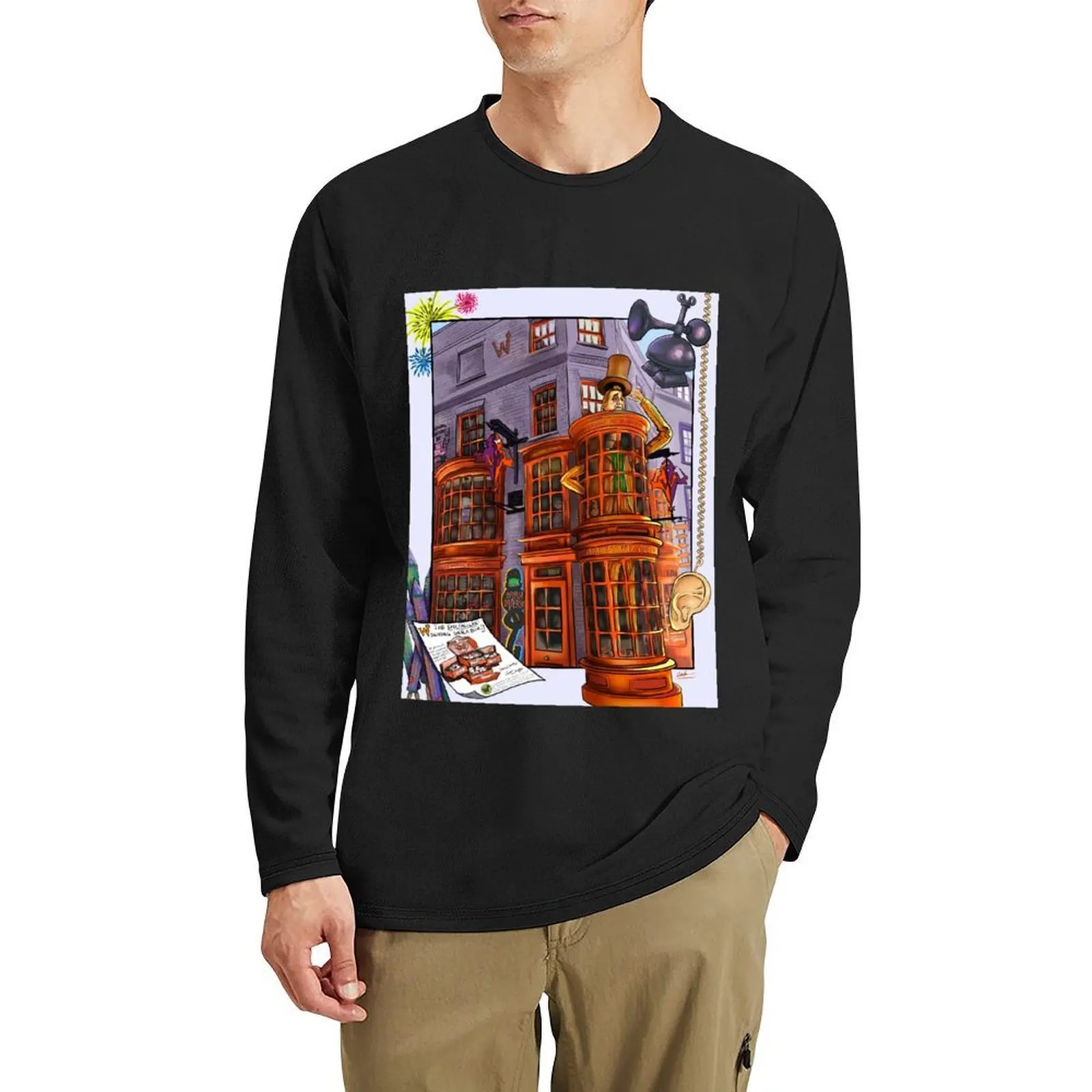 

Weasleys wizard wheezes Long T-Shirt quick drying t-shirt graphic t shirt black t shirt man clothes mens big and tall t shirts
