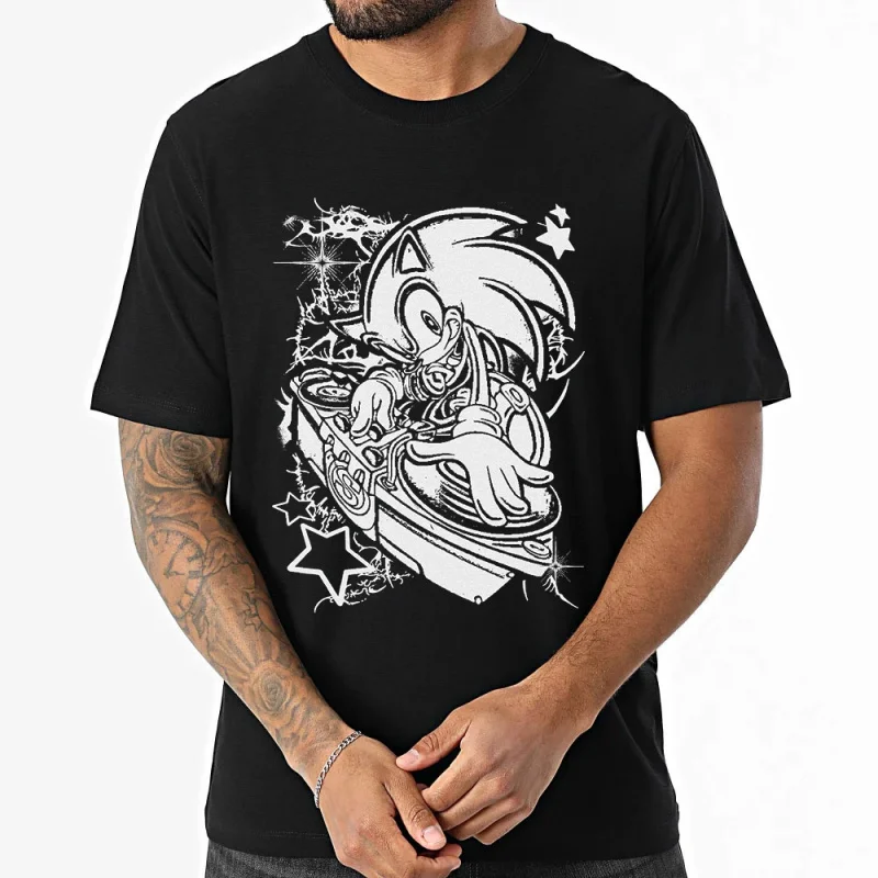 

Футболка Sonic Adventure унисекс, винтажные футболки с рисунком 1231, готический гранж Y2k, эмо-сцена, стильная одежда Amity Affliction, топ всех размеров